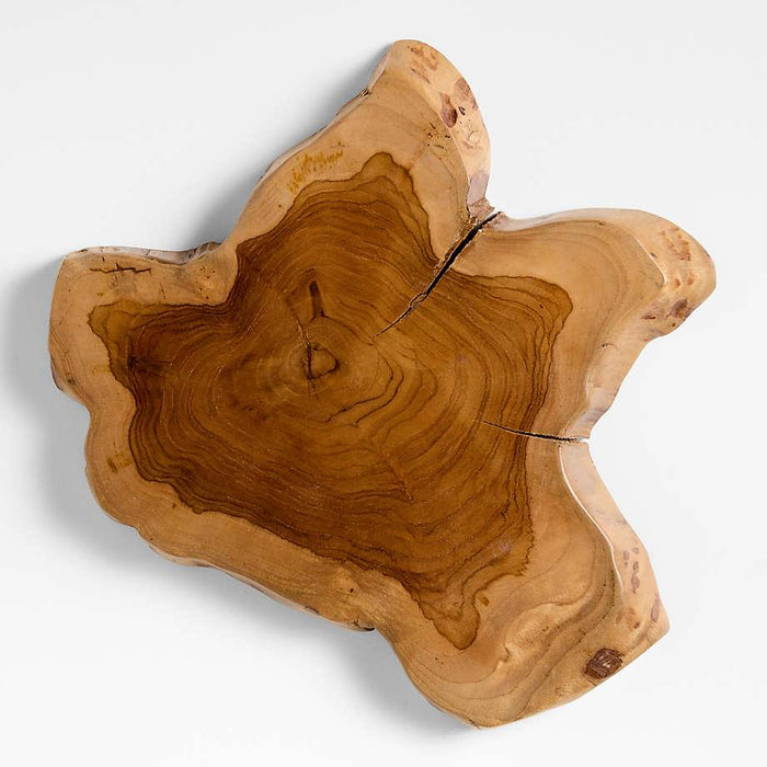Teak Root Wedge Reclaimed Wood Serving Board