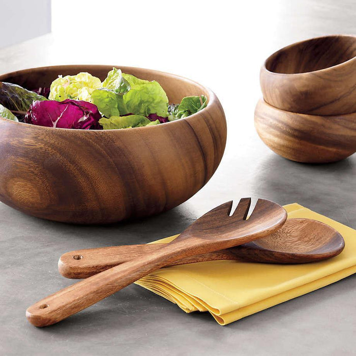 Tondo Acacia Servers, Set of 2.