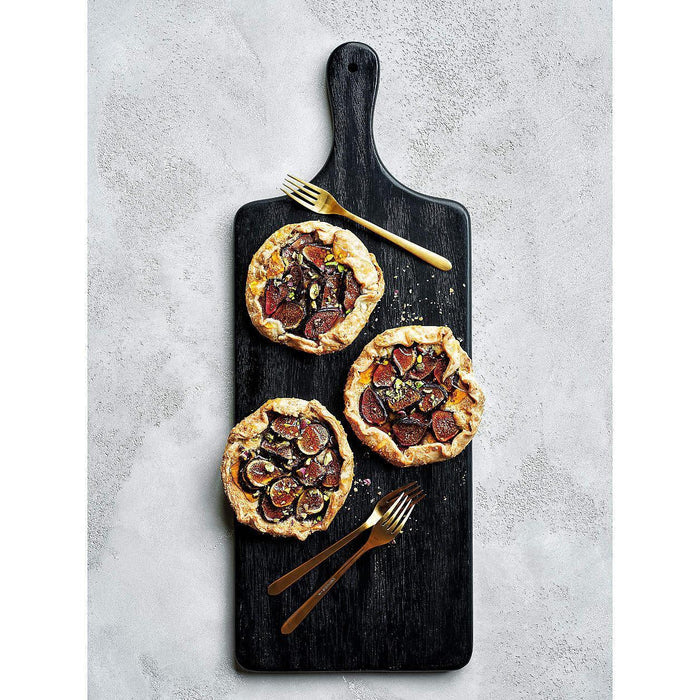 Tondo Ebonized Paddle Serving Board.