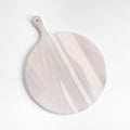 Tondo White Washed Round Serving Board.