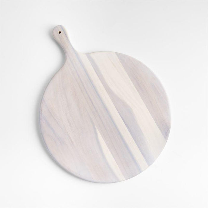 Tondo White Washed Round Serving Board.