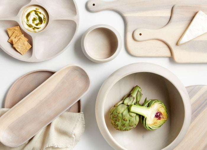 Tondo Wood Salad Serving Bowl