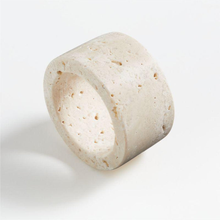 Travertine Napkin Ring.