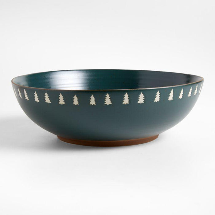 Trees Stoneware Serving Bowl