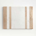 Wood and Marble Inlay Serving Board.